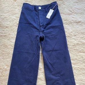 NWT Jesse Kamm blue canvas pants size 6